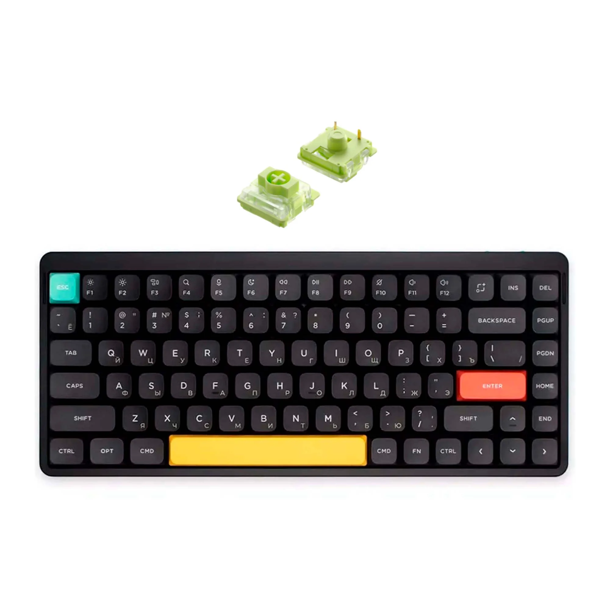 nuphy Air75 V2(ブラック, Aloe (Linear 37gf)) nuphy Air75 V2