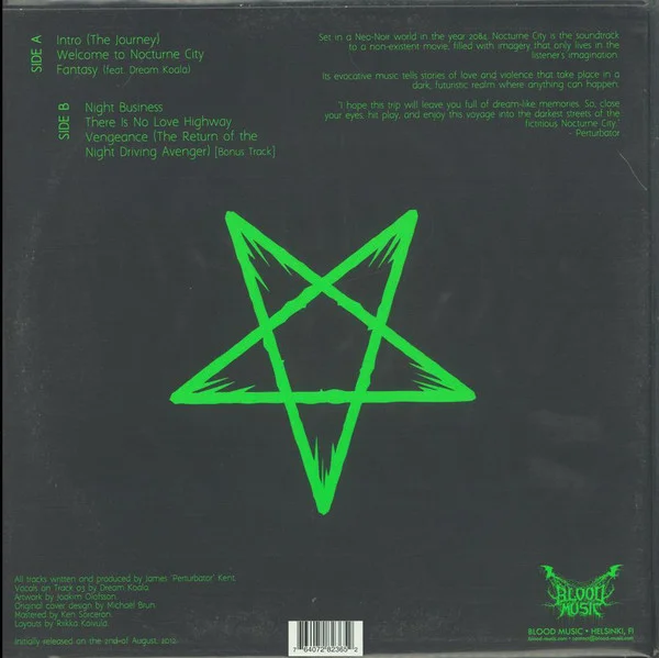 Виниловая пластинка Perturbator - Nocturne City - LP - рис.1