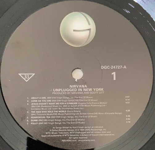 Виниловая пластинка Nirvana – MTV Unplugged In New York LP - рис.4