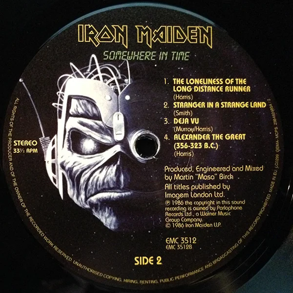 Виниловая пластинка Iron Maiden - Somewhere In Time - рис.3