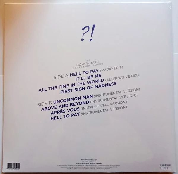 Виниловая пластинка Deep Purple – The Now What ?! B-Sides & Bonus Songs - Purple - LP - рис.1