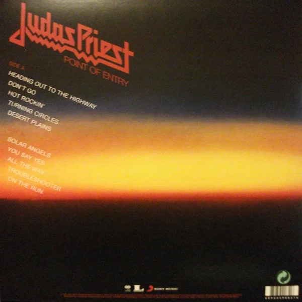 Виниловая пластинка Judas Priest - Point Of Entry - рис.1