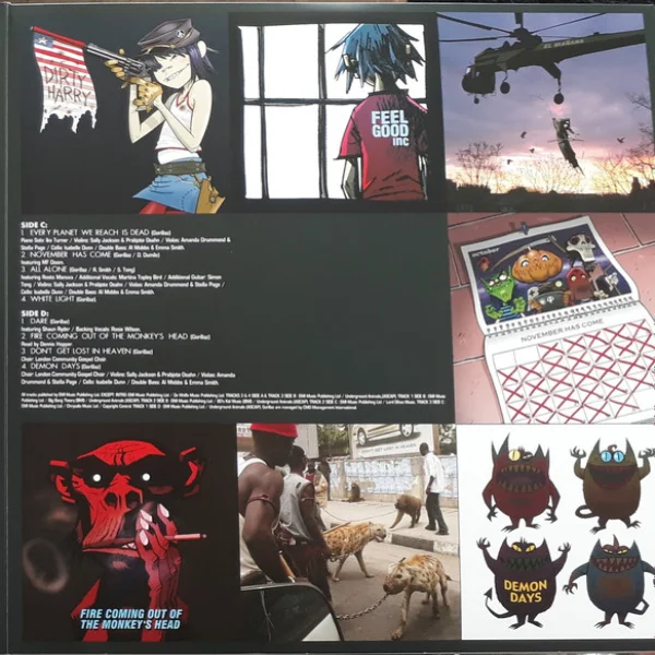 Виниловая пластинка Gorillaz - Demon Days - 2LP - рис.3