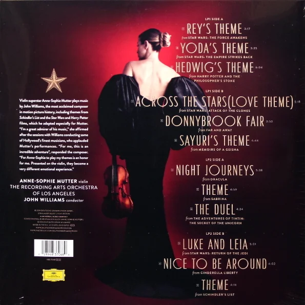 Виниловая пластинка Anne-Sophie Mutter John Williams - Across The Stars LP - рис.1