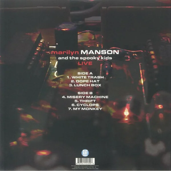 Виниловая пластинка Marilyn Manson & The Spooky Kids – Live - Green, Blue Splatter - LP - рис.1