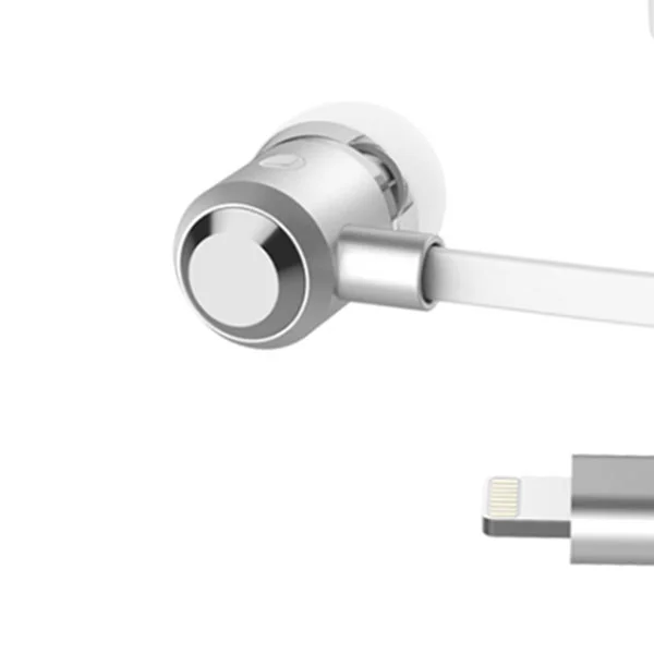 Наушники Rock Y8 Stereo Lightning Earphone (White) - рис.2