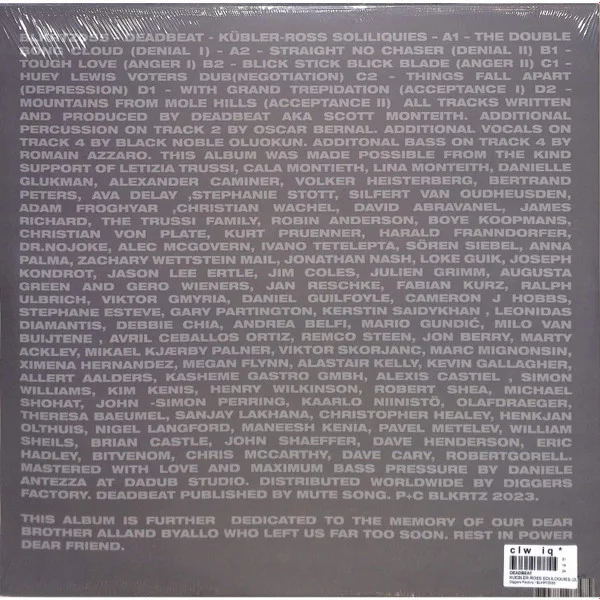 Виниловая пластинка Deadbeat - Kubler-Ross Soliloquies - 2LP - рис.1