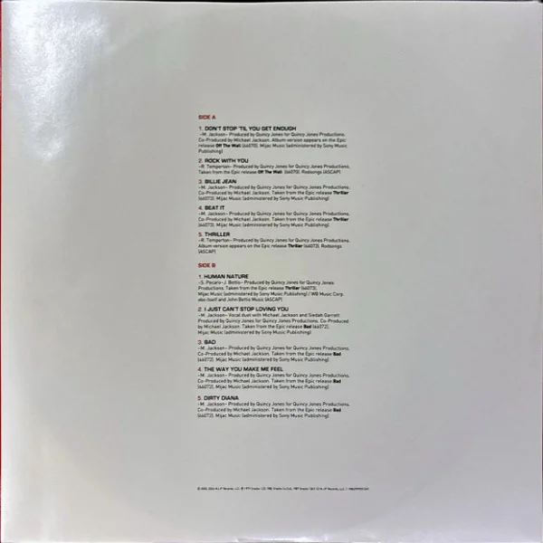 Виниловая пластинка Michael Jackson – Number Ones (Red) - 2LP - рис.3