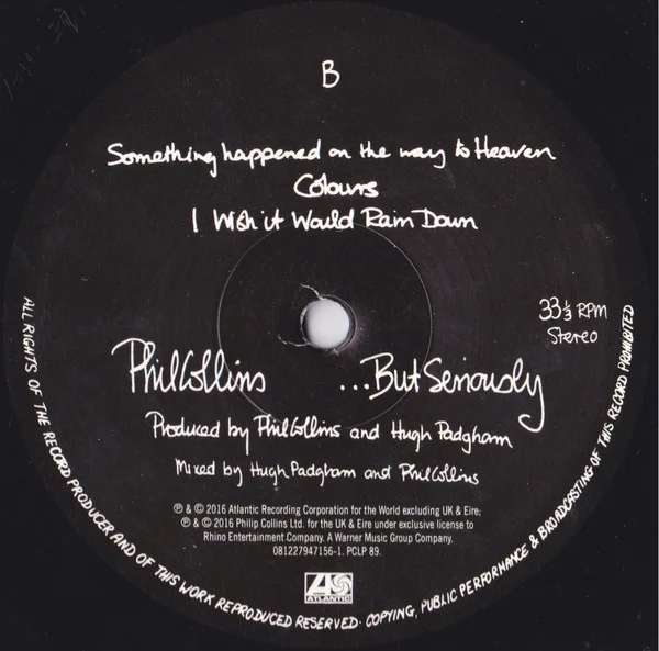 Виниловая пластинка Phil Collins - ...But Seriously - 2LP - рис.6