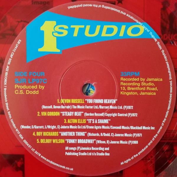 Виниловая пластинка Various – Studio One Funk 2LP (Transparent Red) - рис.7