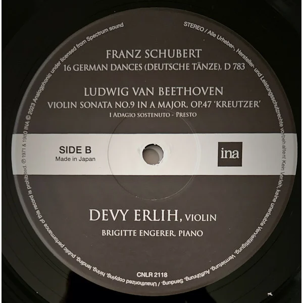 Виниловая пластинка Devy Erlih - Violin Recitals 1971 & 1980 LP - рис.3