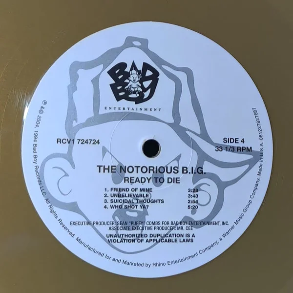 Пластинка The Notorious B.I.G. – Ready To Die (coloured) - 2LP - рис.11