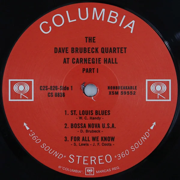 Виниловая пластинка The Dave Brubeck Quartet - At Carnegie Hall (Analogue) - 2LP - рис.4