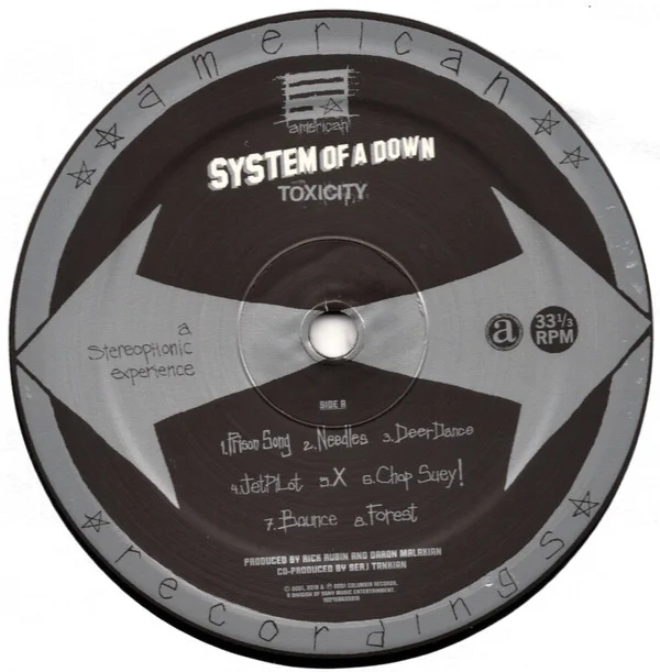 Виниловая пластинка System Of A Down - Toxicity LP - рис.2