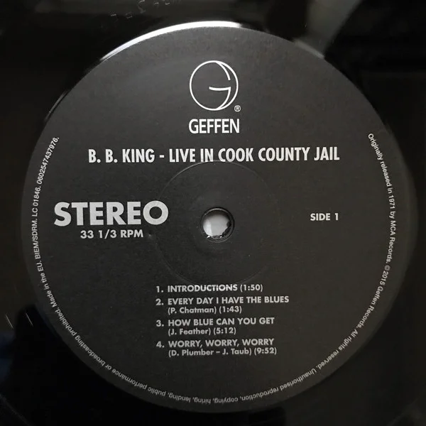 Виниловая пластинка B.B. King - Live In Cook County Jail - рис.1