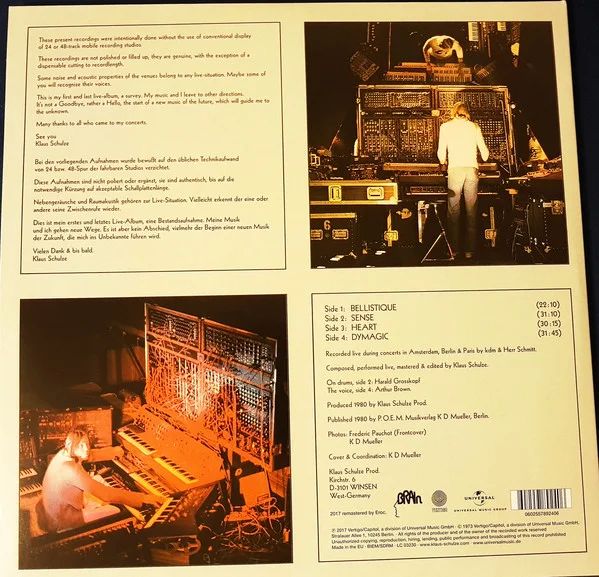 Виниловая пластинка Klaus Schulze - ...Live... - рис.1