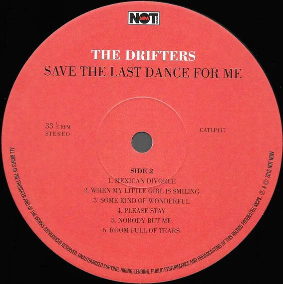 Виниловая пластинка The Drifters - Save The Last Dance For Me - рис.3