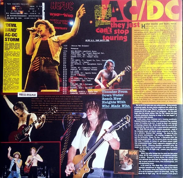 Виниловая пластинка ACDC - Who Made Who - рис.2