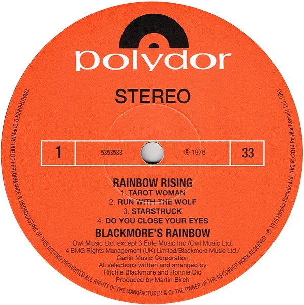 Виниловая пластинка Rainbow - Rising LP - рис.3