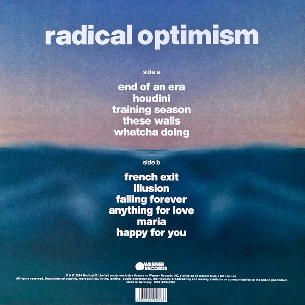 Виниловая пластинка Dua Lipa – Radical Optimism Curacao Blue LP - рис.2