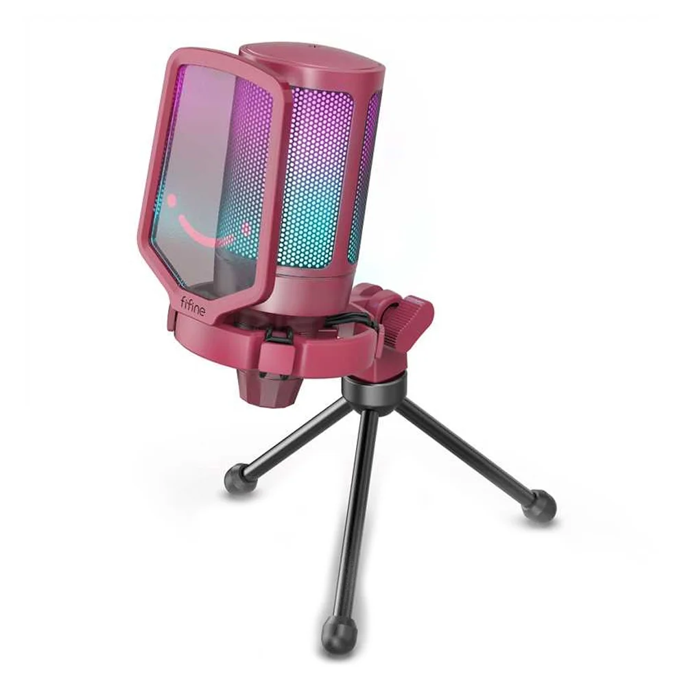 Купить микрофон для стриминга и игры Fifine AmpliGame A6V Red по цене ...