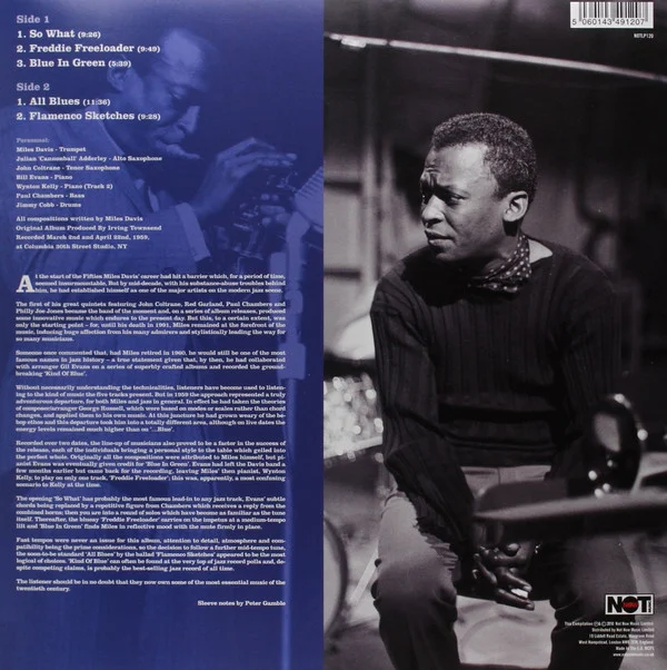 Виниловая пластинка Miles Davis - Kind Of Blue - рис.1