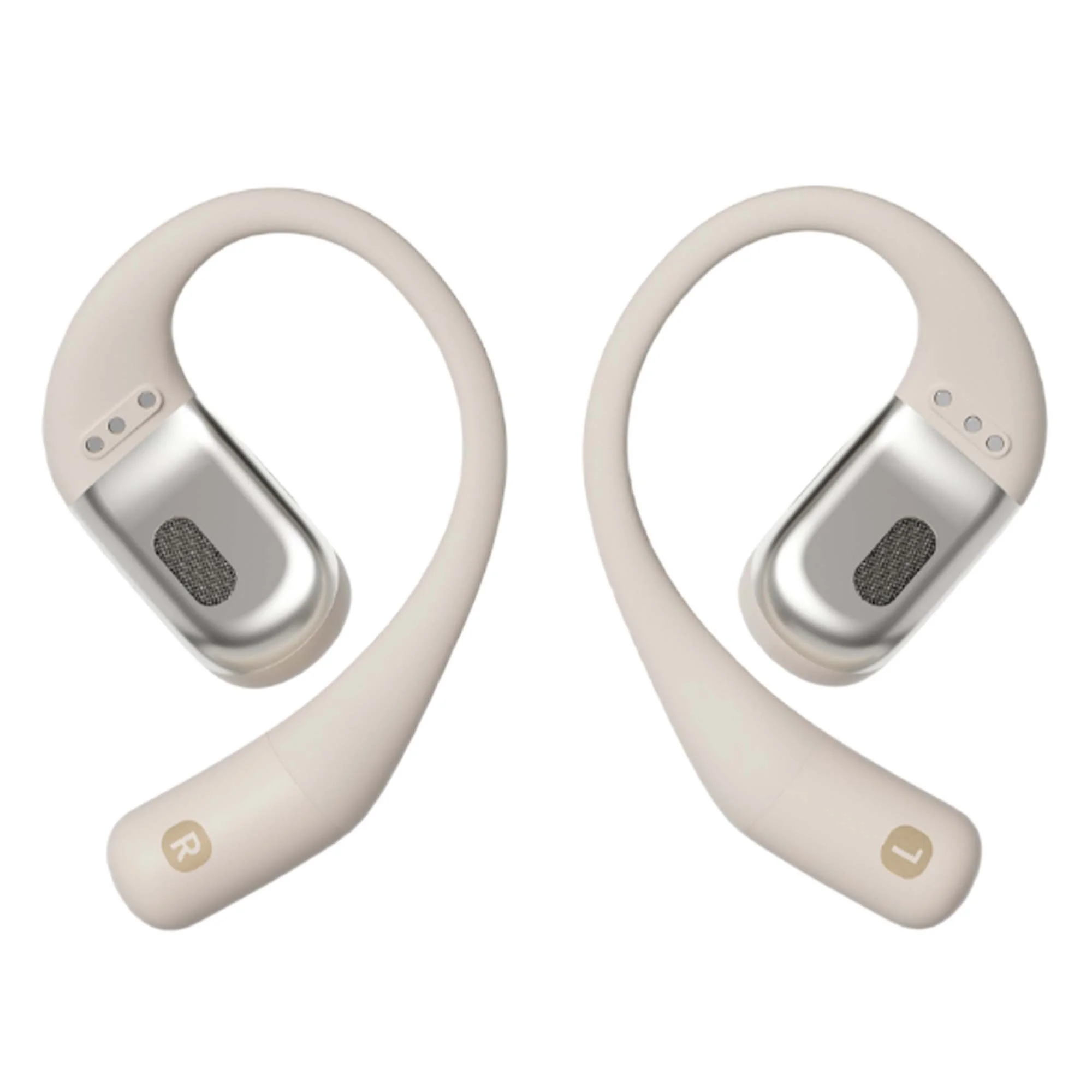 Накладные наушники Shokz OpenFit Beige купить в Москве, цена 35490