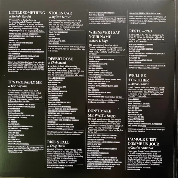 Виниловая пластинка Sting - Duets 2LP - рис.3