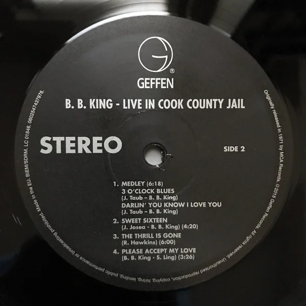 Виниловая пластинка B.B. King - Live In Cook County Jail - рис.2