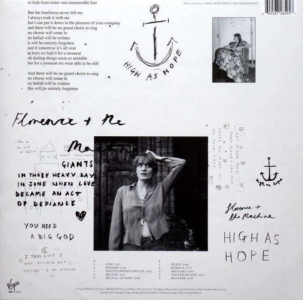 Виниловая пластинка Florence + The Machine – High As Hope - LP - рис.1