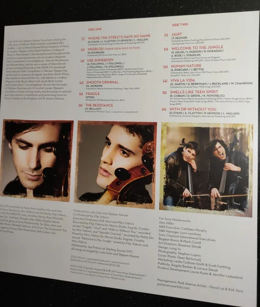 Виниловая пластинка 2Cellos - 2Cellos - Translucent Blue LP - рис.1