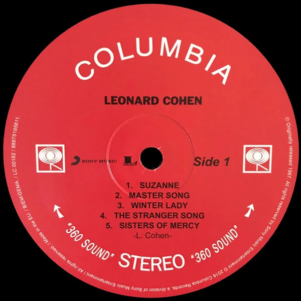 Виниловая пластинка Leonard Cohen - Songs Of Leonard Cohen - рис.2
