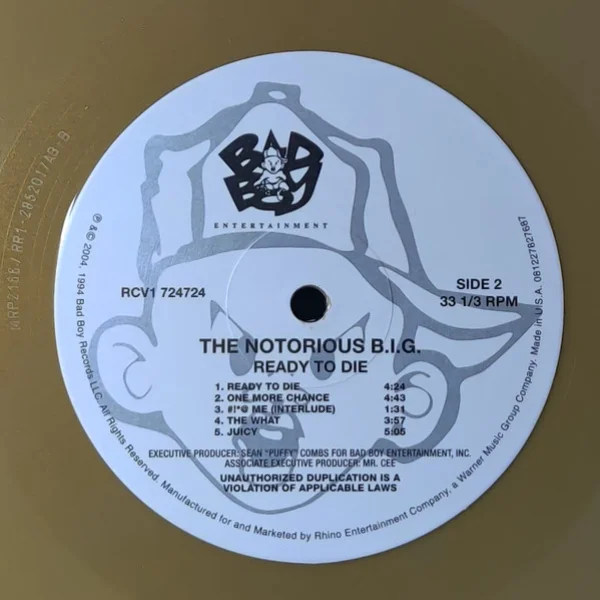 Виниловая пластинка The Notorious B.I.G. – Ready To Die (coloured) - 2LP - рис.9