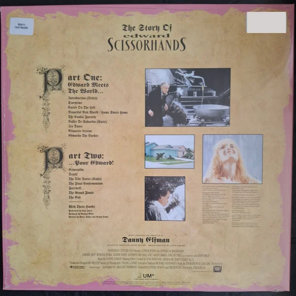 Виниловая пластинка Danny Elfman – Edward Scissorhands (Original Motion Picture Soundtrack)(coloured) LP - рис.2