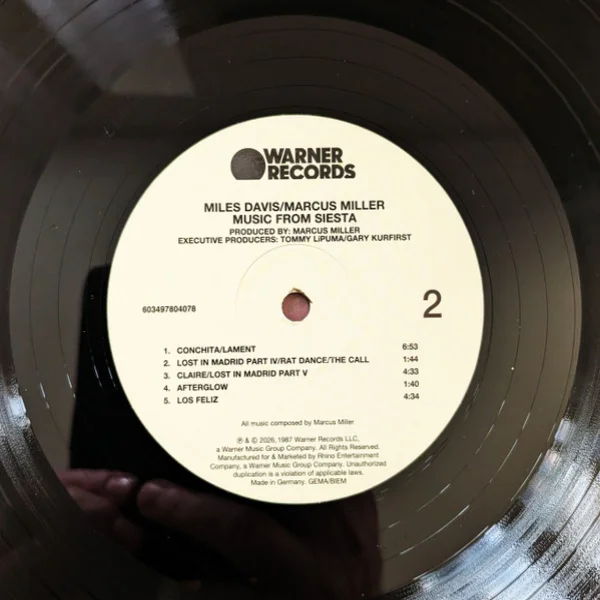 Виниловая пластинка Miles Davis & Marcus Miller - Music From Siesta LP - рис.5