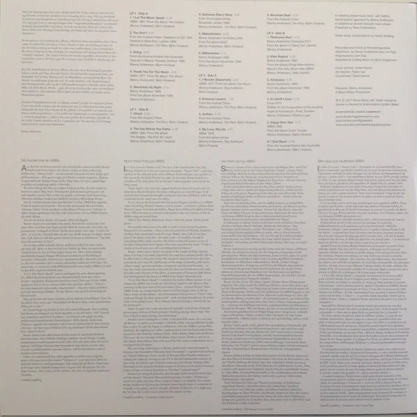 Виниловая пластинка BENNY ANDERSSON PIANO LP - рис.2