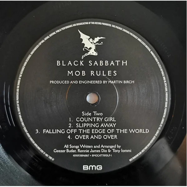 Пластинка Black Sabbath – Mob Rules LP - рис.5