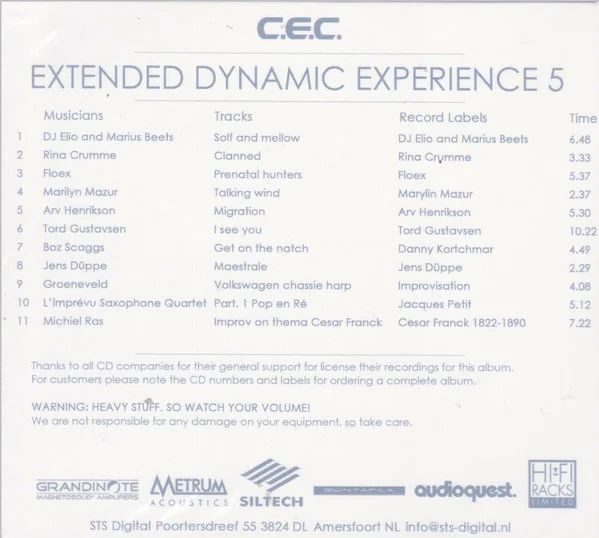 CD-диск Various - Extended Dynamic Experience 5 CD - рис.1