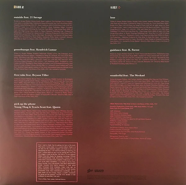 Виниловая пластинка Travis Scott - Birds In The Trap Sing Mcknight - 2LP - рис.10
