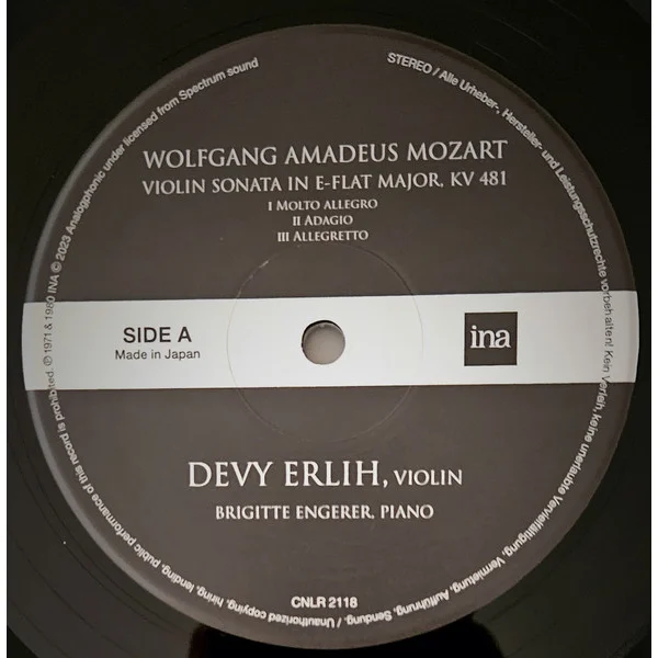 Виниловая пластинка Devy Erlih - Violin Recitals 1971 & 1980 LP - рис.2