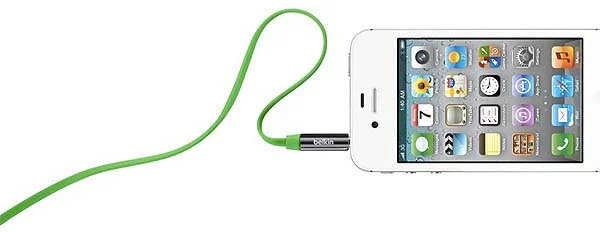 Кабель Belkin Mixit Flat Audio Cable Green - рис.1