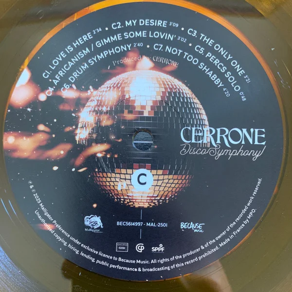 Виниловая пластинка Cerrone - Disco Symphony - Amber Crystal Clear 2LP - рис.6