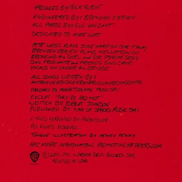 Виниловая пластинка Red Hot Chili Peppers - Blood Sugar Sex Magik - 2LP - рис.11