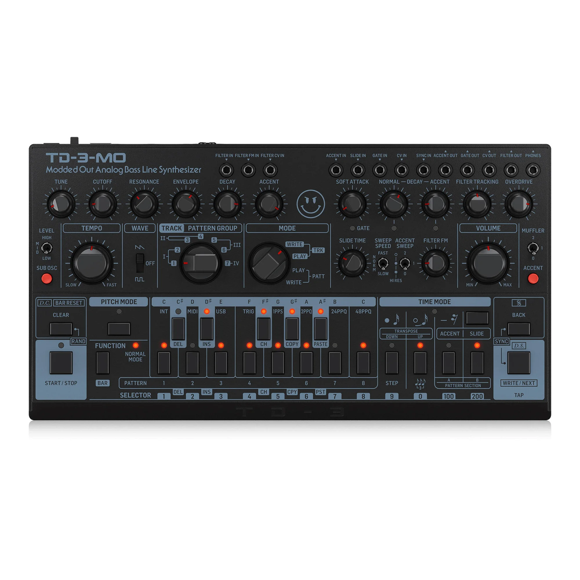 Купить синтезатор Behringer TD-3-MO Black по цене 24420 руб. в