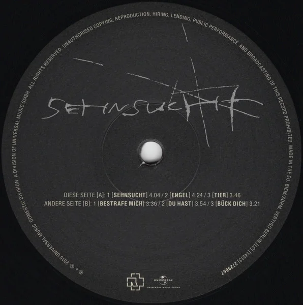 Виниловая пластинка Rammstein Sehnsucht - 2LP - рис.2