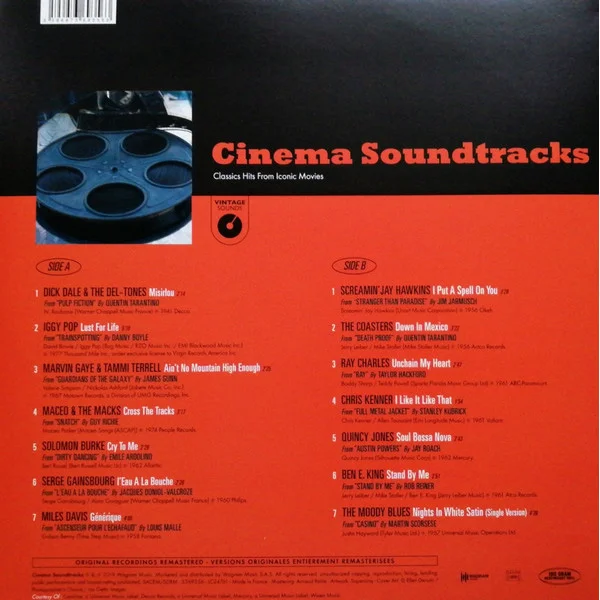 Виниловая пластинка Various - Cinema Soundtracks - Classics Hits From Iconic Movies LP - рис.1