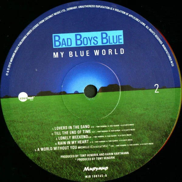 Виниловая пластинка Bad Boys Blue - My Blue World - рис.3