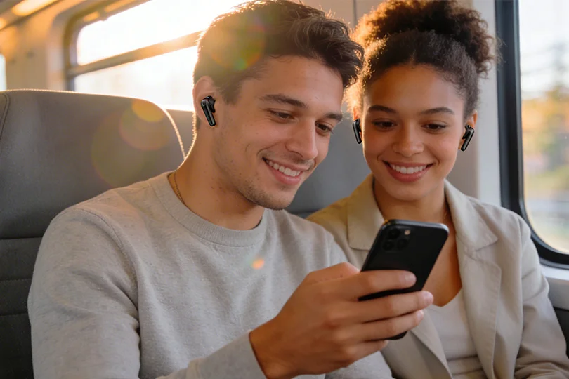 Как подключить две пары наушников к смартфону?