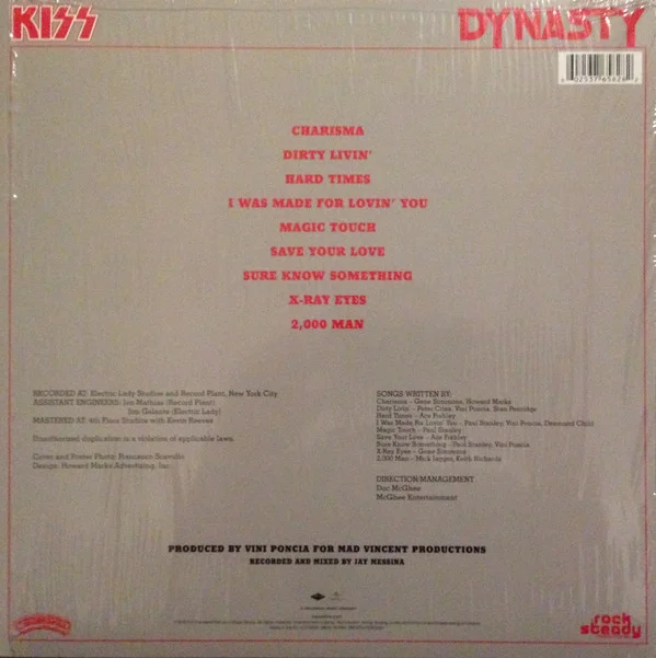 Виниловая пластинка Kiss - Dynasty - рис.1