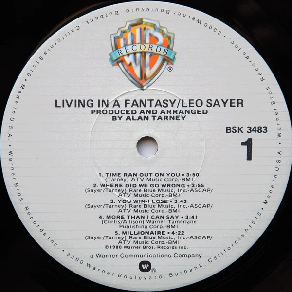Виниловая пластинка Leo Sayer - Living In A Fantasy - рис.2